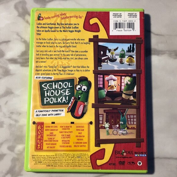 Lot of 2 DVD VeggieTales Lord Of The Beans & Sumo Of The Opera - Picture 8 of 11